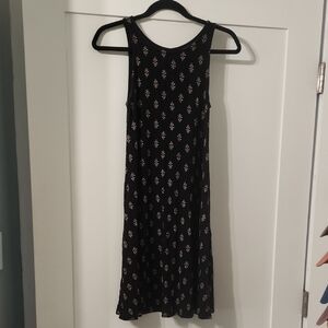 Old Navy Black Mini Dress with Floral Print